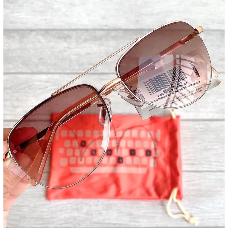 kacamata sunnies fossil rosegold
