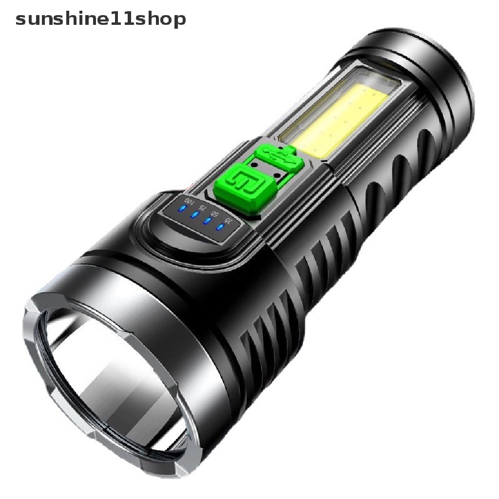 Sho Senter Sorot Jarak Jauh Super Terang Multifungsi Rechargeable Untuk Outdoor