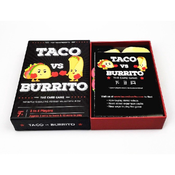 Board Game Taco VS Burrito Boardgame Permainan Kartu - BGTB001