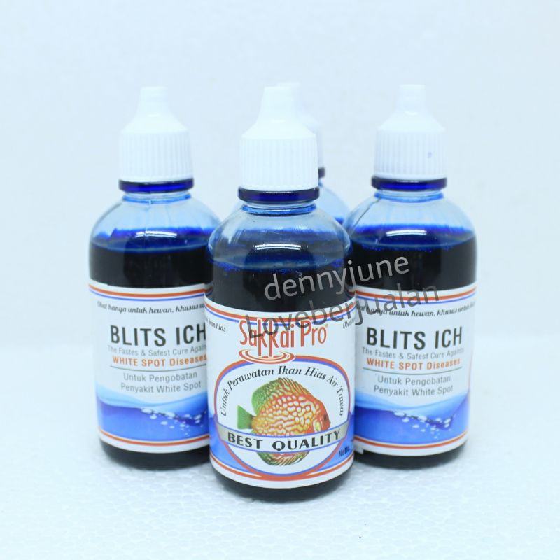 Sakkai Pro Obat Ikan Biru Blits Ich Jamur White Spot Aquarium