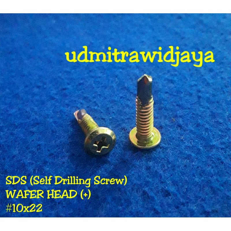 Drilling scrup (+) / sds scrup wafer head (+) #10x22 / scrup drilling + panjang 22mm