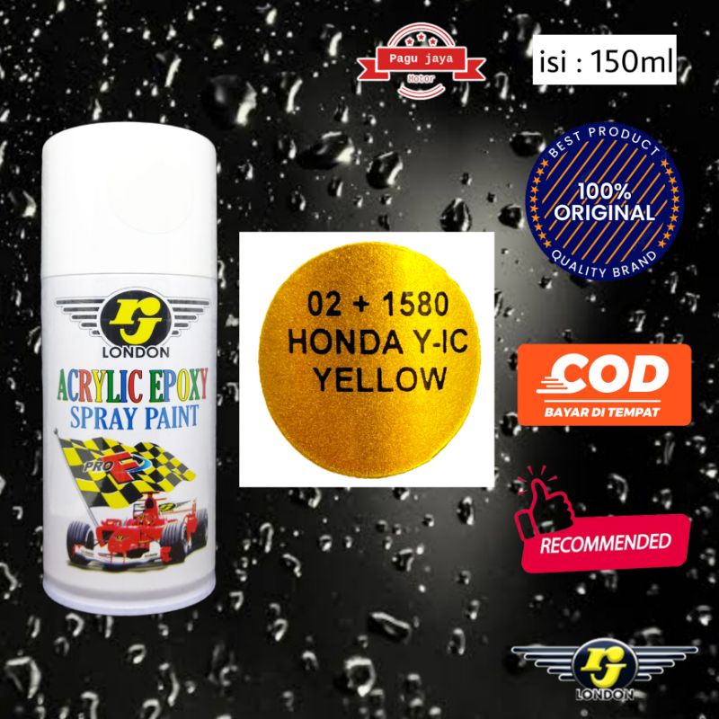 pilox candytone 150cc honda Y-IC yellow 02+1580 pilok pylox cat semprot rj london