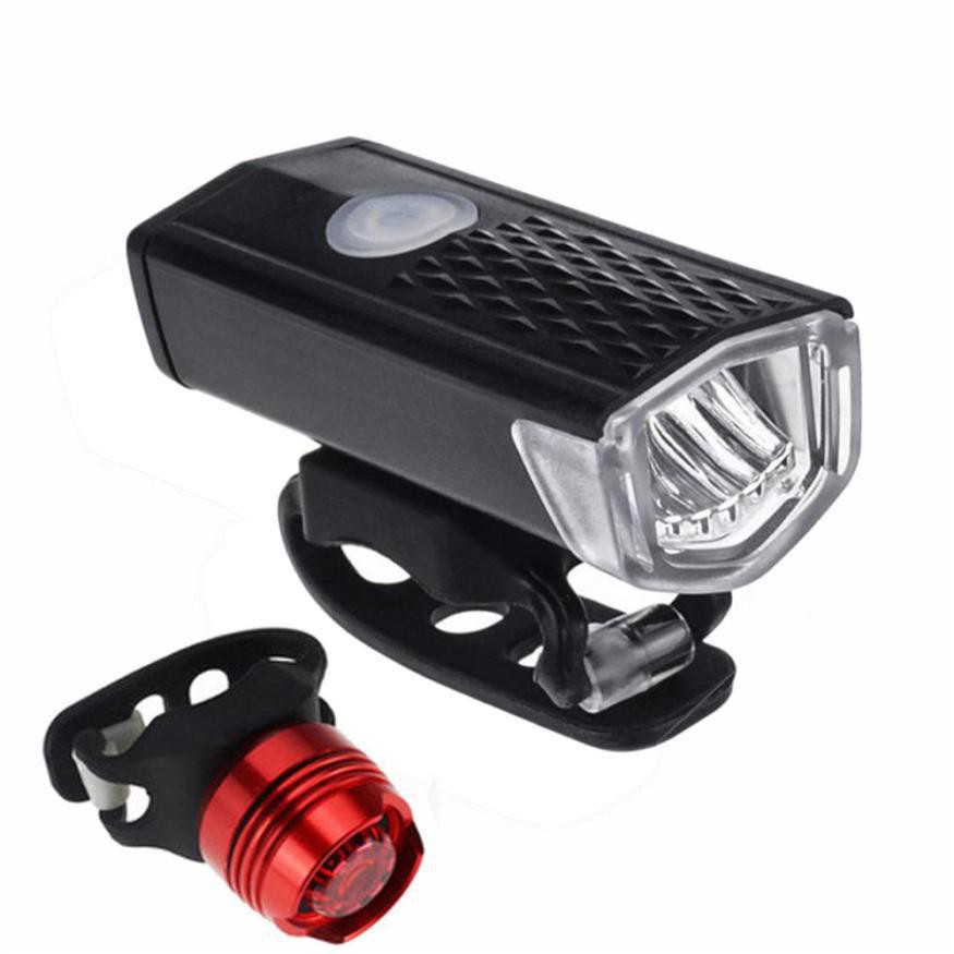 Lampu Depan Sepeda LED - USB Bike Light Rechargeable