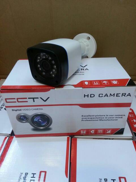 paket cctv 4 ch 2 kamera 1.3 megapixel komplit tinggal pasang