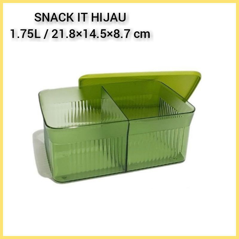 PROMO SNACK IT HIJAU TUPPERWARE ORIGINAL