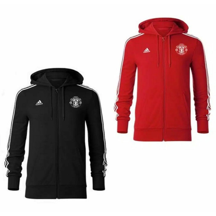 Jaket Pria Fashion ADIDAS MANCHESTER UNITED - Hitam, S