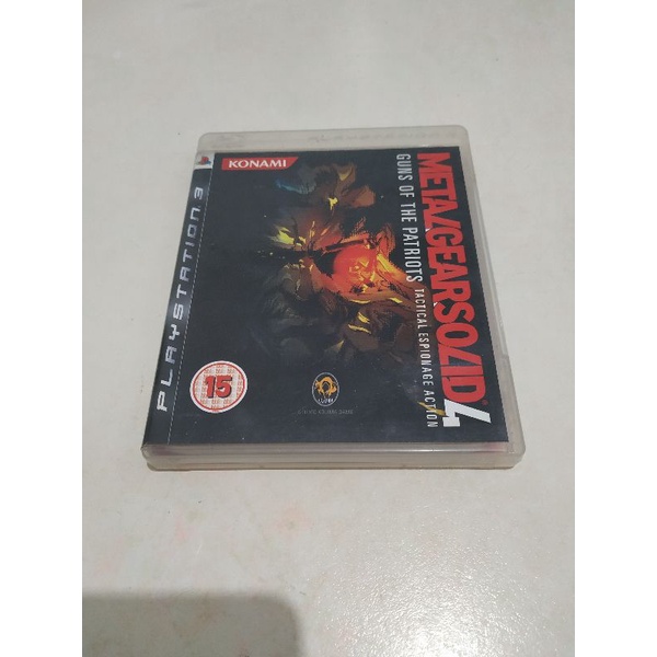 BD ps 3 kaset MGS 4