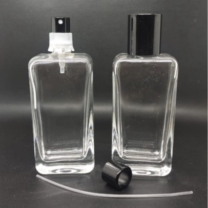 Botol parfum V32640 50ml easypump+Ring+Tutup Nonfull Hitam Mini Lusinan