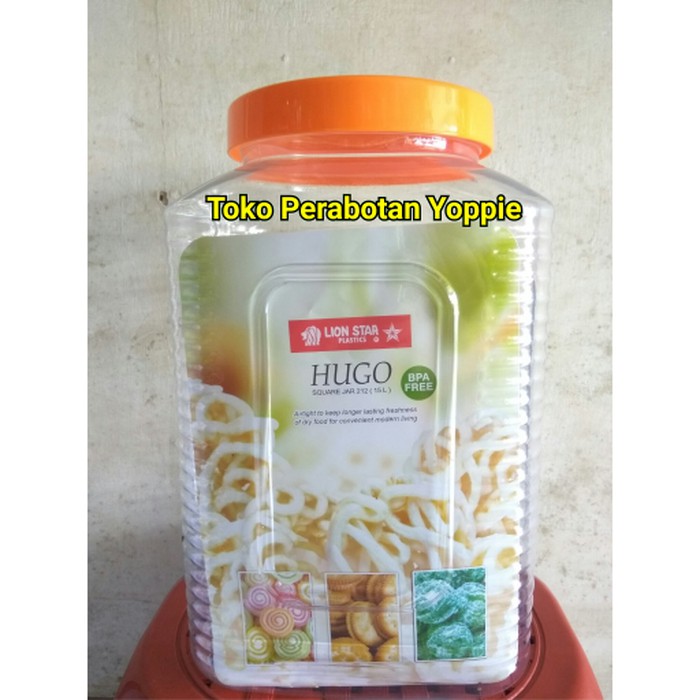 TERLARIS / Toples Lion Star Hugo 15 liter / Toples Plastik Lion / Toples Kerupuk