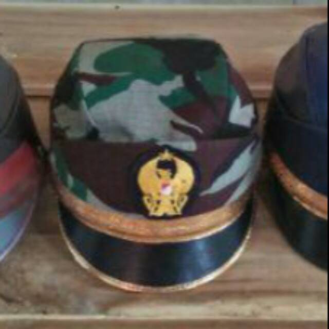 Topi pet tni ad - topi pet tni loreng - topi pet anak perempuan