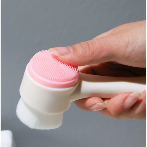❤️GTB❤️ Alat Cuci Muka H155 Silikon Brush Pembersih Muka 3D Sikat Pijat 2 Sisi R410