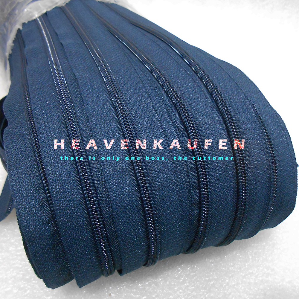 Resleting YKK Meteran Biru Navy / Biru Dongker No 5 Murah