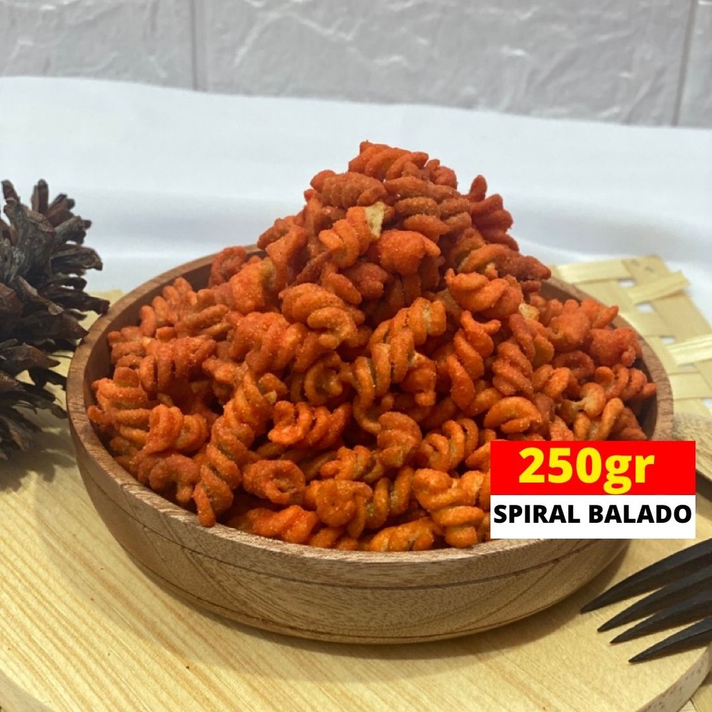 

Makaroni Spiral Balado Makanan Ringan Murah dan Pedas 250gr