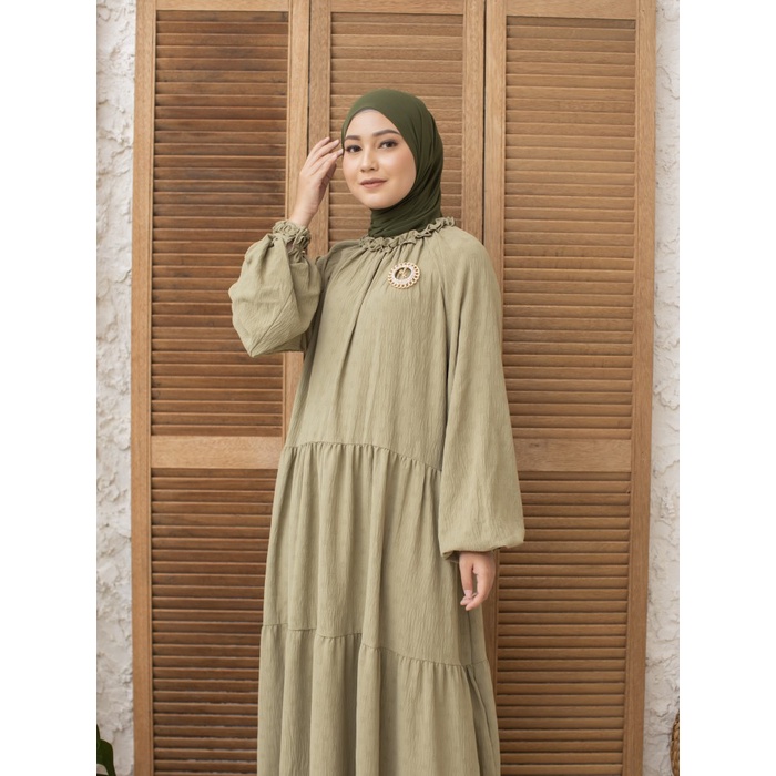 Sabrina Dress Avocado - Klamby