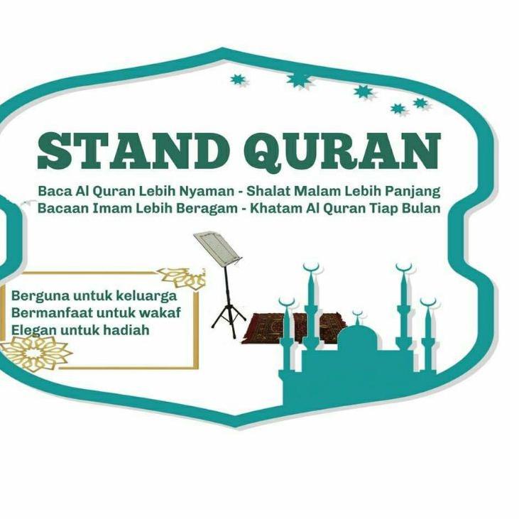 ☝ Standbook Tripod standing penyangga al quran - stand buku Rehal- rekal- lekar berdiri stand al qur