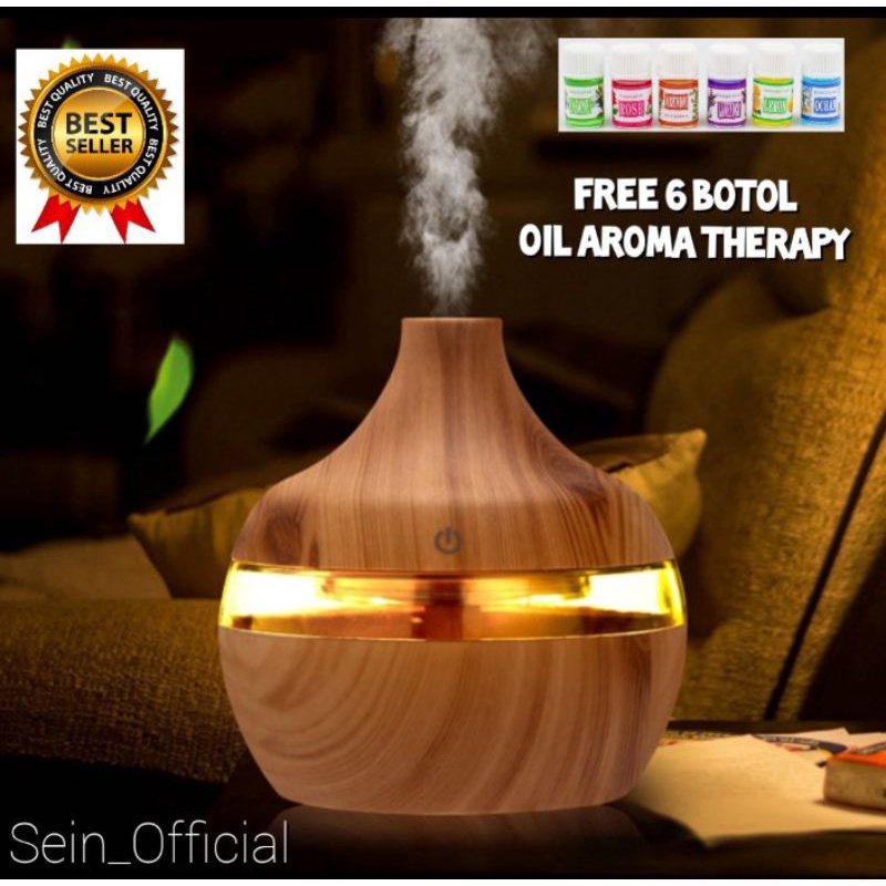 Pengharum Ruangan Humidifier Diffuser Aromaterapi Essential Oil Aromatherapy Disfuser Ultrasonic Pelembab Udara Pengharum Ruangany KJR-703