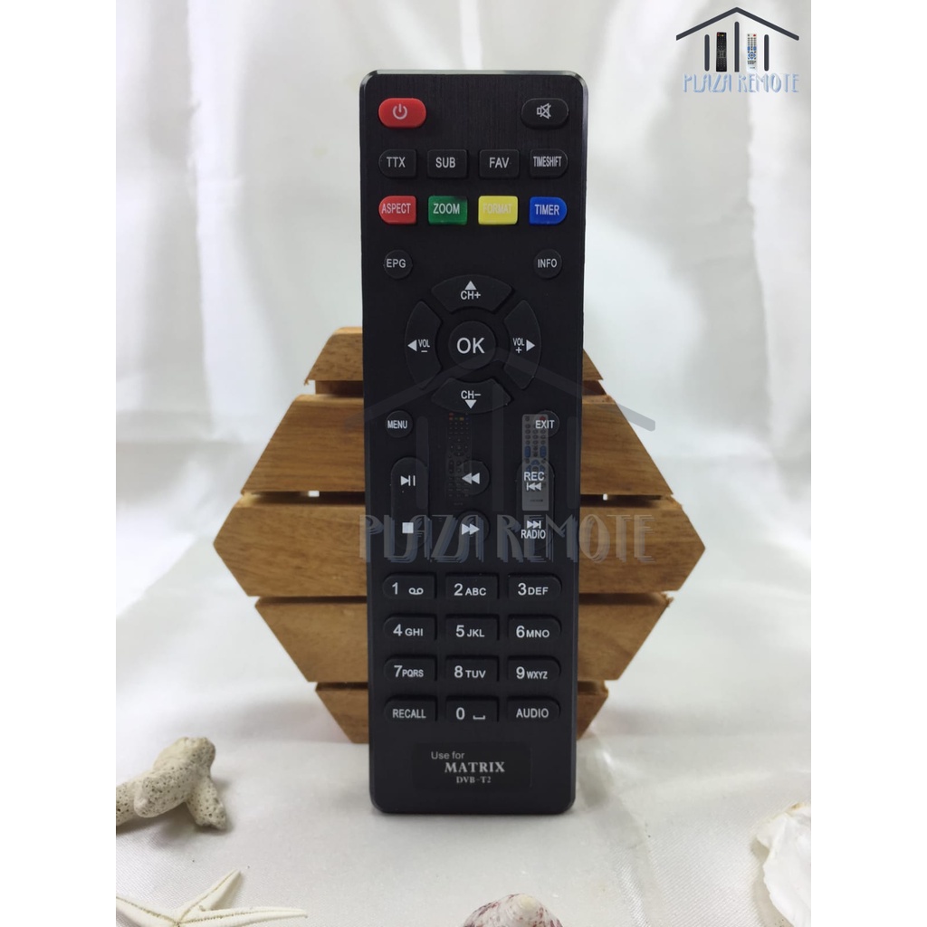 Remot / Remot Set Top Box DVB T2 Matrix Apple HD MERAH / ecer dan grosir