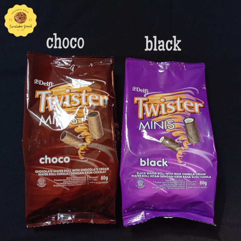 

DELFI TWISTER MINIS CHOCO AND BLACK.