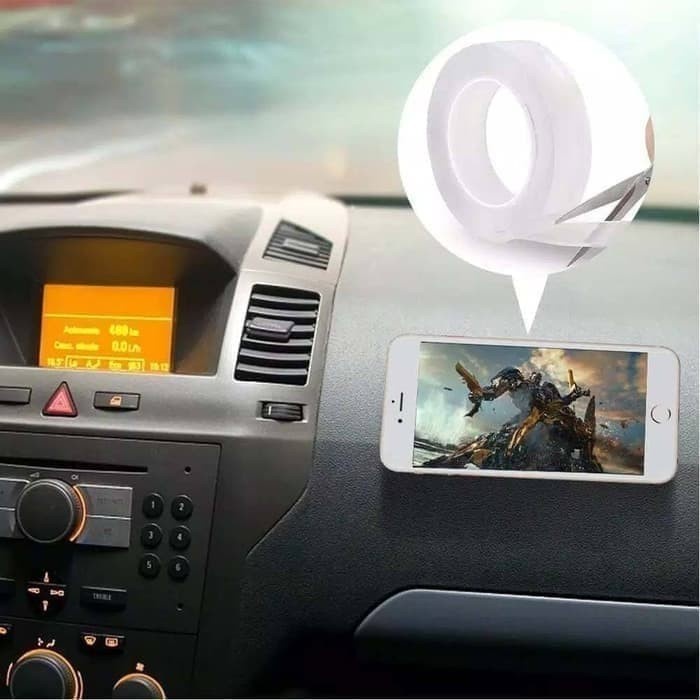 

Lucu Dobel Tape Transparan Nano Magic Tape Transparan Dobel Tape Bening Hemat