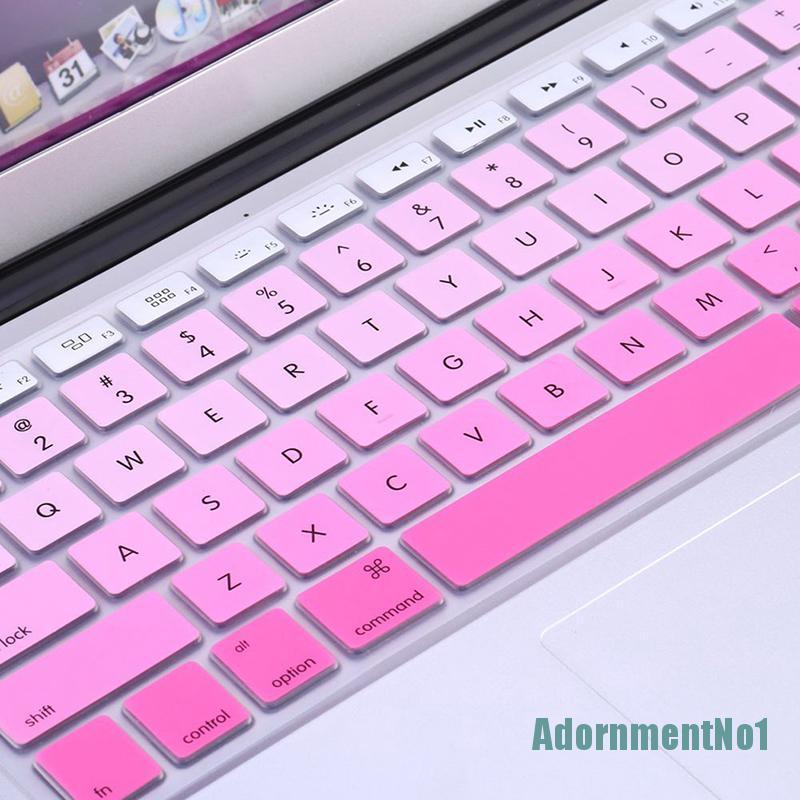 [AdornmentNo1]Rainbow Silicone Keyboard Case Cover Skin Protector for iMac Macbook Pro 13&quot; 15&quot;