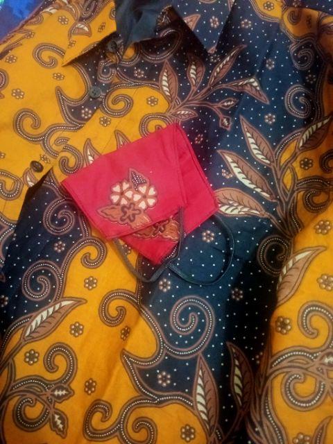 Gedangan Minulya Kemeja Batik Baju Batik Pria Lapis Furing Panjang Pendek