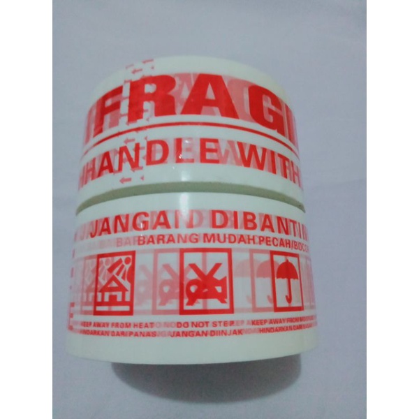 

LAKBAN FRAGILE 60 YARD 48 MM OPP TAPE BAHAN PACKING MALANG