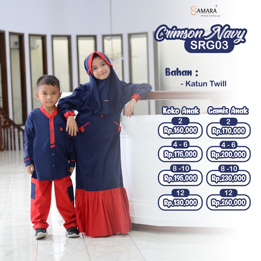 PROMO SERAGAM TPQ/SERAGAM ANAK/KOKO ANAK/GAMIS ANAK/SERAGAM TPQ/sarimbit samara/couple anak samara