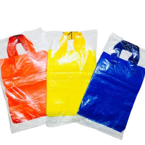 Tas Softhandle murah uk. 15x22 isi 25pcs/Plastik Packing warna/Shopping bag warna/Tas souvenir warna