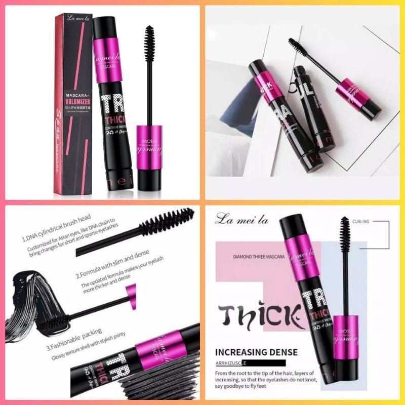 Medan Termurah Mascara Maskara Volumizer thick waterproof lameila