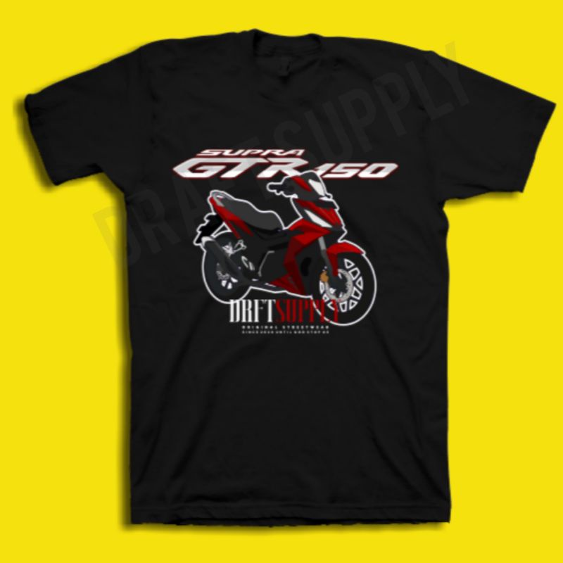 kaos Supra GTR150 /Kaos otomotif kaos motor By.Draft supply