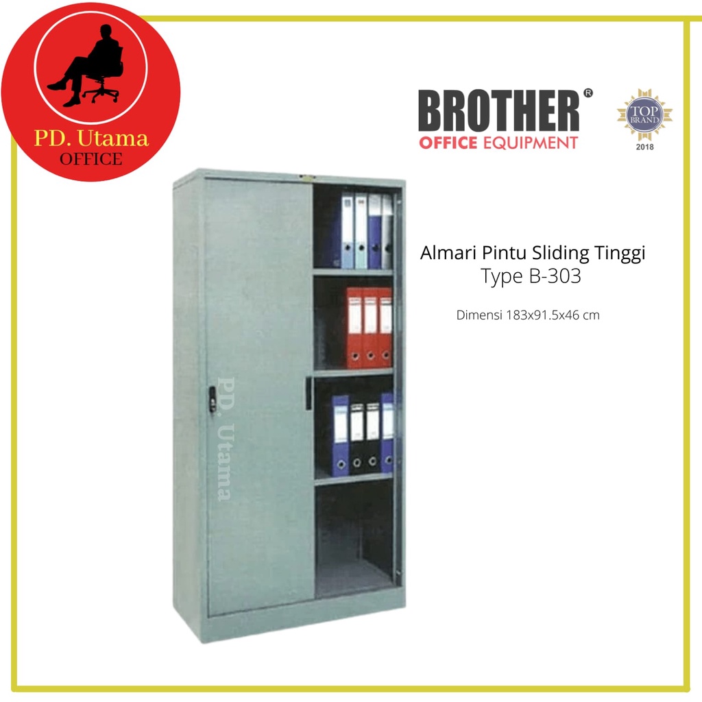 Lemari Arsip Pintu Sliding Brother B-303 Lemari Arsip Pintu Sliding Kantor