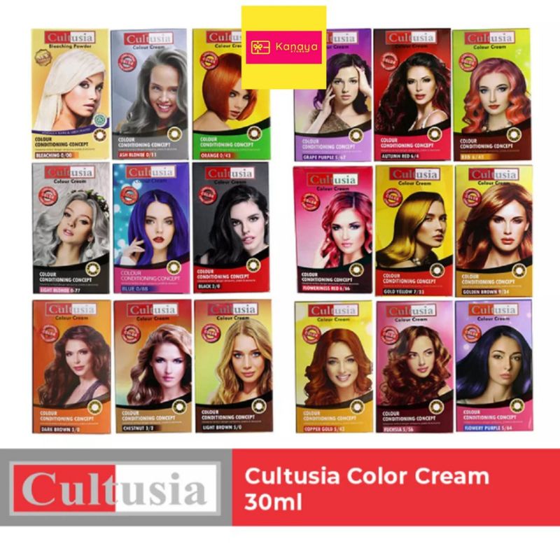 Cultusia Pewarna Rambut Hair Color/Pewarna Rambut 30ml