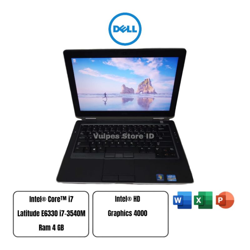 Laptop Dell E 6330 core i7 gen 3450M Murah