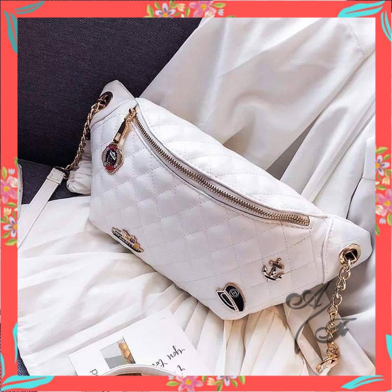 Tas Wanita BQ 2384 GT 1653 GI 06144 LT 1688 RISCE TAS WAISTBAG IMPORT WANITA CEWEK PINGGANG JT CR 71