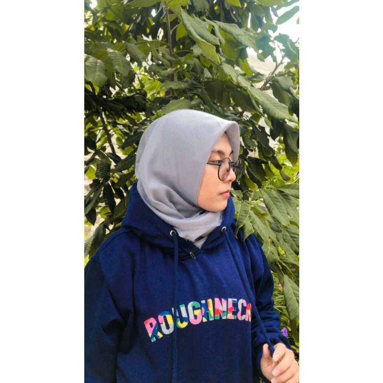 Sweater Hoodie Roughneck Putih Pria dan Wanita Premium Quality / Sweater Roughneck Termurah