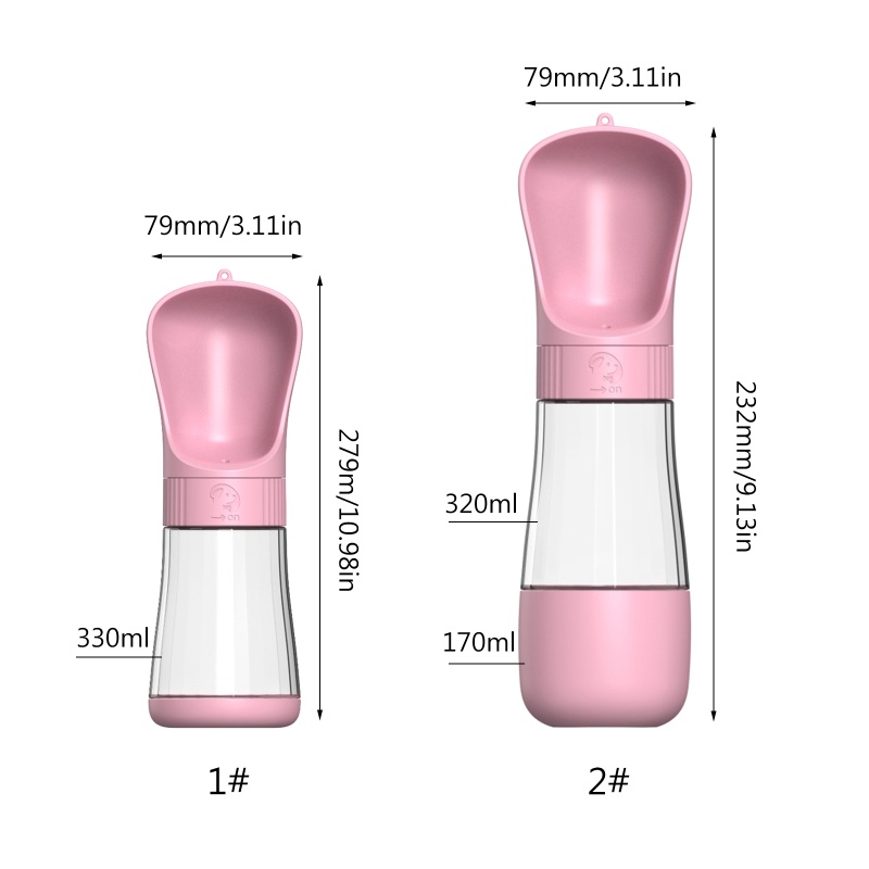 Botol Minum Dispenser Air Portabel Ukuran 5.7oz 11oz Untuk Anjing Peliharaan