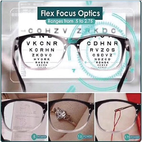 [COD] Kacamata Baca Plus Auto Fokus Unisex dengan Design Trendy Kekinian - One Power Readers Glasses