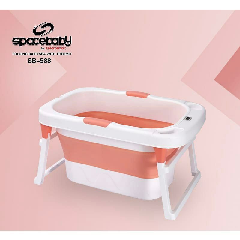 Kolam spa bayi Spacebaby bak spa Space Baby  SB 588 Folding Bath Spa Thermometer Bak Mandi Bay