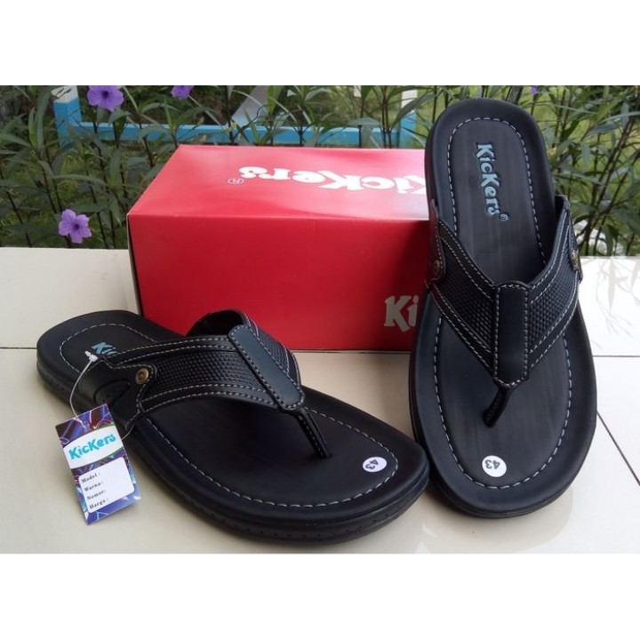 PROMO 4 4 MEGA SHOPPING DAY sandal  jepit  kickers kulit 