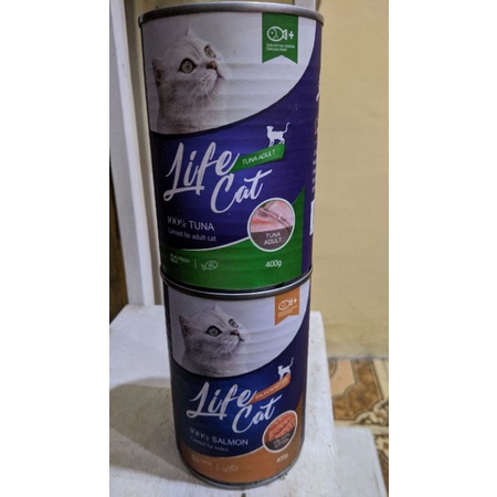 life cat kaleng , makanan kucing life cat kaleng 400gr