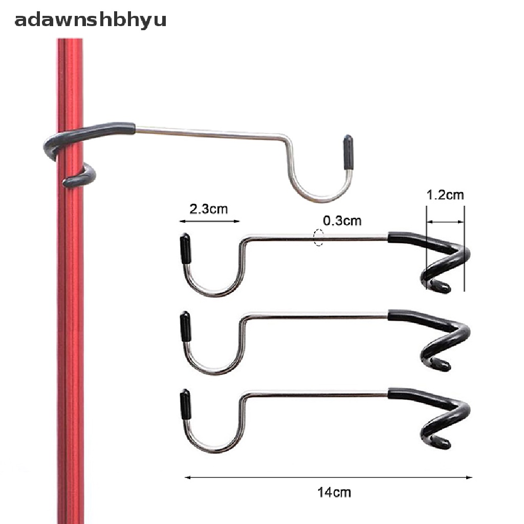 Adawnshbhyu Portable Tent Pole Lamp Holder Hook Gantungan Lampion Pancing Camping Outdoor