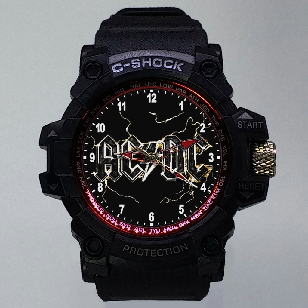 (ISTIMEWA BOSSQUE) JAM TANGAN ACDC LIST MERAH - EXCLUSIVE 4