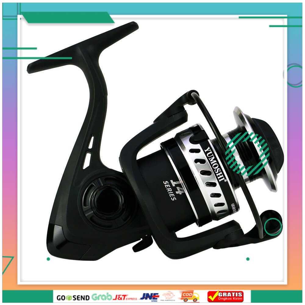 (BISA COD) FTIHSHPYUMOSHI LS Reel Pancing Fishing Reel 14 Ball Bearing 5.2:1