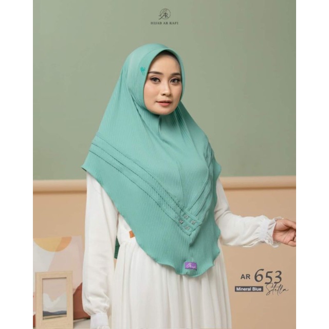 Hijab Plisket Instan Arrafi Ar653,  Ar558