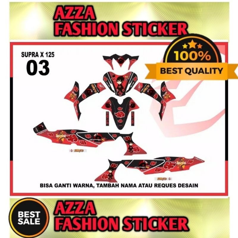 Sticker decal Supra X 125 Full Body Supra X 125 decal Sticker Supra X 125 Sticker Supra X 125 03
