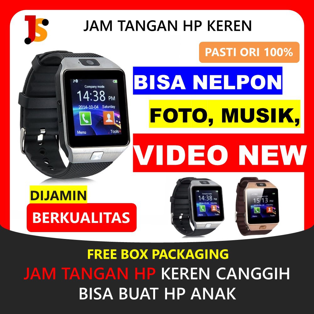 JAM TANGAN ANAK LAKI LAKI PINTAR SMARTWATCH  JAM TANGAN IMOO DZ09 BISA NELPON KEREN JS90