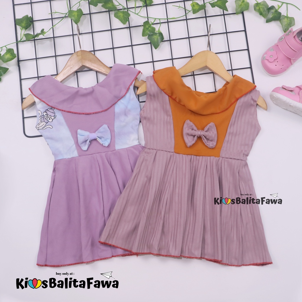 (0-6 Bulan) Dress Najwa uk Bayi / Baju Anak Perempuan Gaun Pesta Import Murah Dres Cantika Yukensi