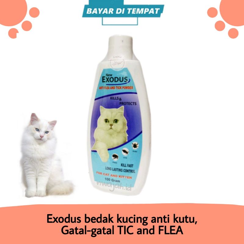 BEDAK KUCING ANTI KUTU GATAL GATAL TIC AND FLEA EXODUS