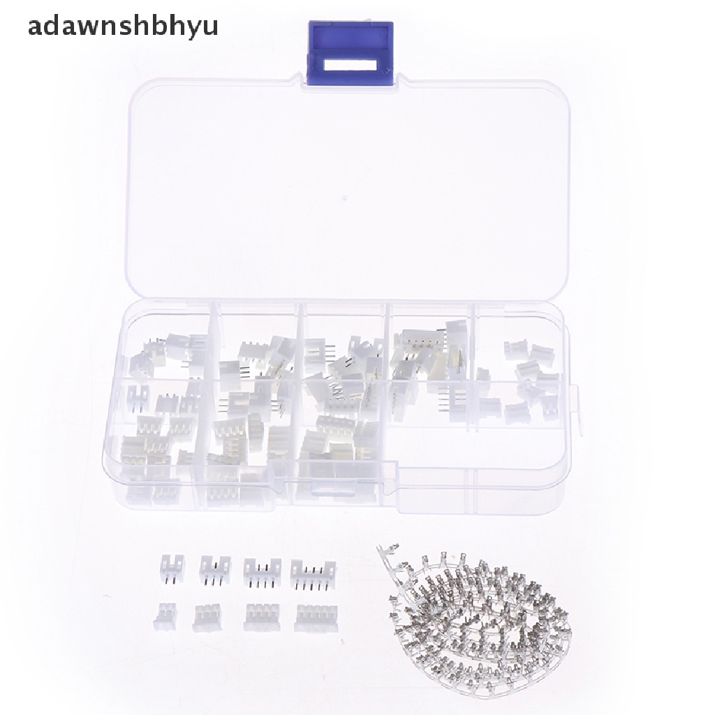 Adawnshbhyu 230pcs PH2.0 2p 3p 4pin 2.0mm pitch terminal kit pin header Konektor JST