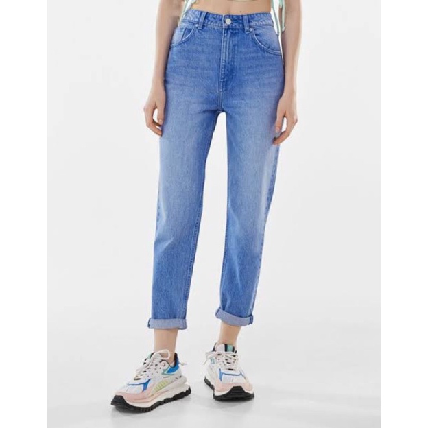 Bershka Mom Denim Jeans HIGHWAIST